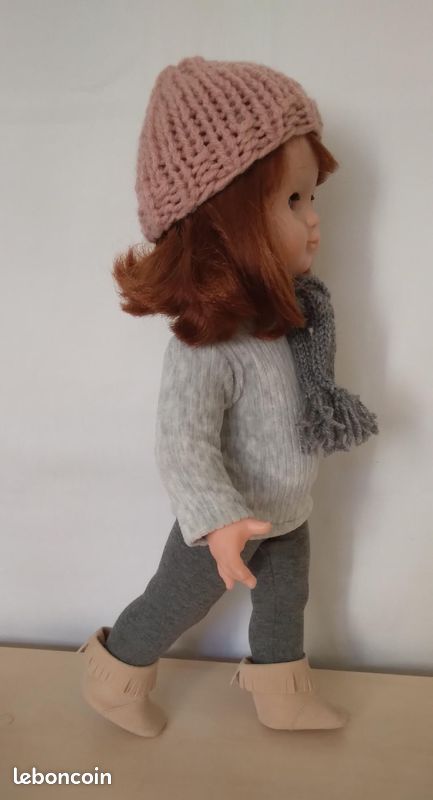Sous-pull, caleçon et laines Emilie poupée Modes et Travaux