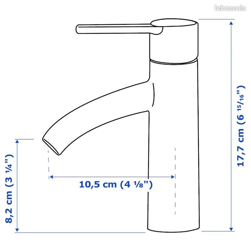 2 robinets avec mitigeurs lavabo IKEA (image 6)