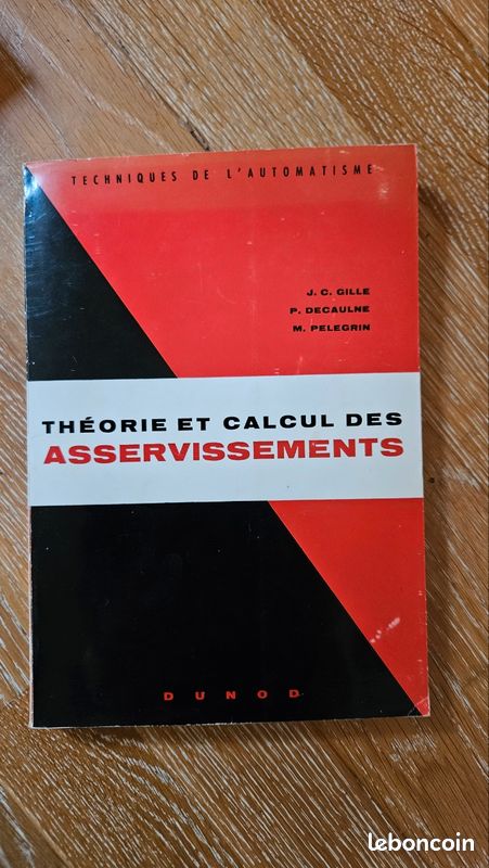 Livre ancien : Théorie et calcul des asservissements (image 1)