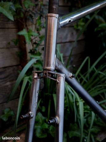 Cadre Vélo Course Concorde Squadra 60cm Columbus SL Acier Bleu Chromé – Vintage Italien
