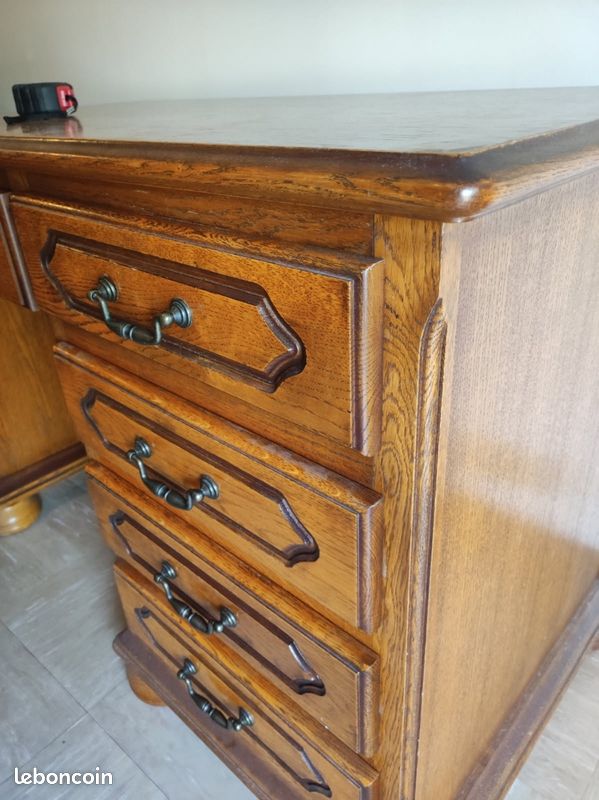 Bureau ministre en bois massif (image 4)