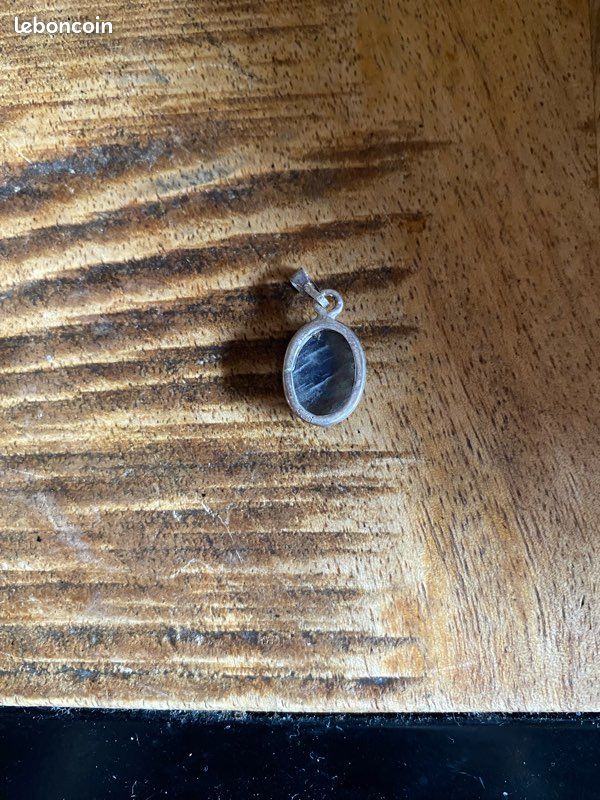 Pendentif Vintage En Pierre Naturelle - Collier Rétro Homme Ou Femme