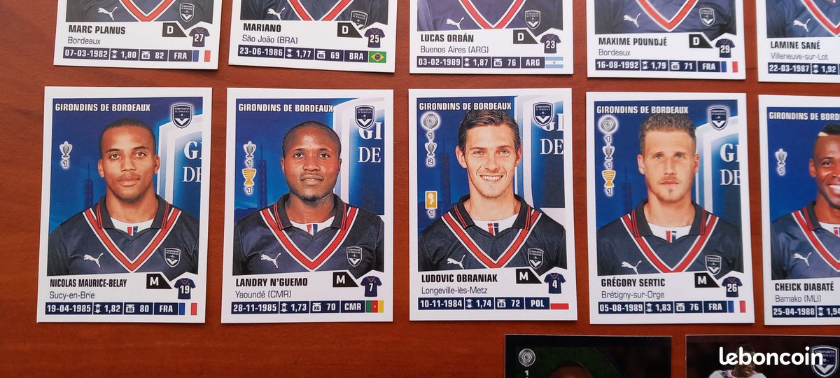 POSTER double page ** EQUIPE GIRONDINS DE BORDEAUX 1985-1986