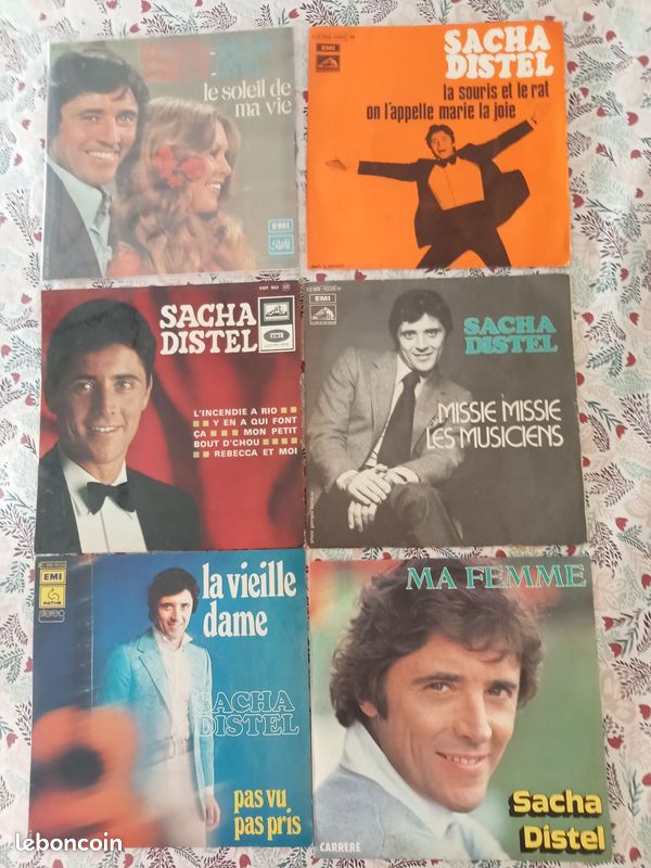 Vinyls sacha distel 45t et k7 (image 1)