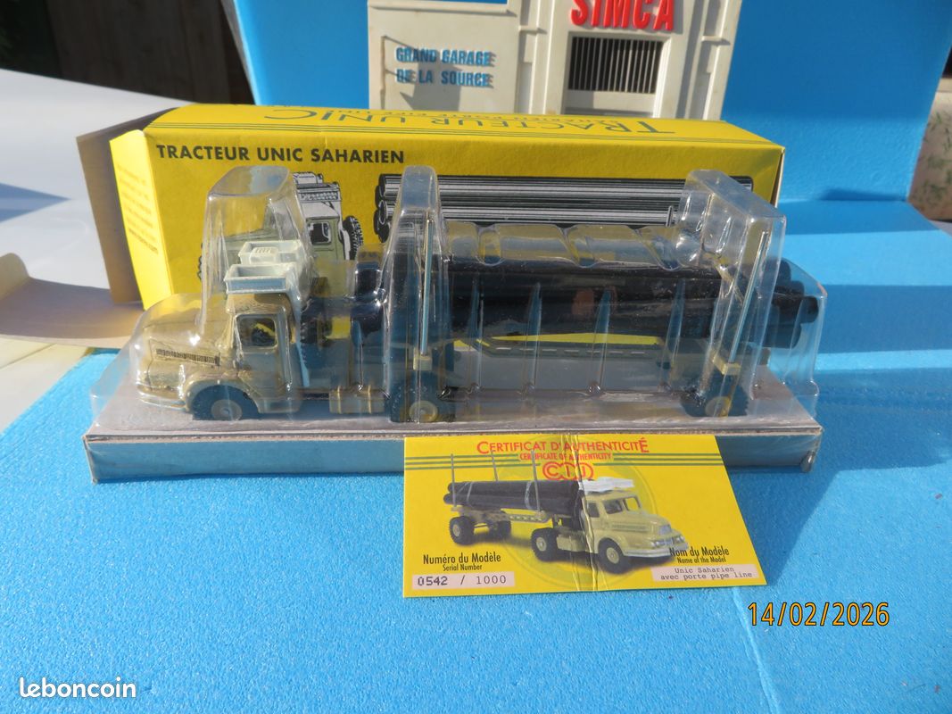 CIJ NOREV CAMION UNIC SAHARIEN SEMI REMORQUE PORTE PIPE LINE neuf boite (image 3)