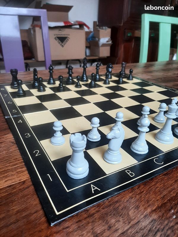 Pièces échecs plastique peint (image 2)