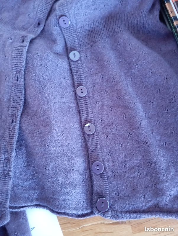 Gilet Comptoir Des Cotonniers Bleu - Neuf Sans étiquettes, Taille S (38), Maille Coton