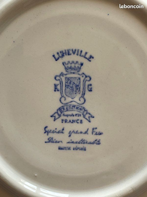 Dessous de tasses + pot à lait / Luneville France (image 4)