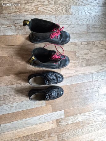 Bottes Dr. Martens Taille 43 - Noir Cuir - Peu Portées, Bon état - Neuf Sans Boîte