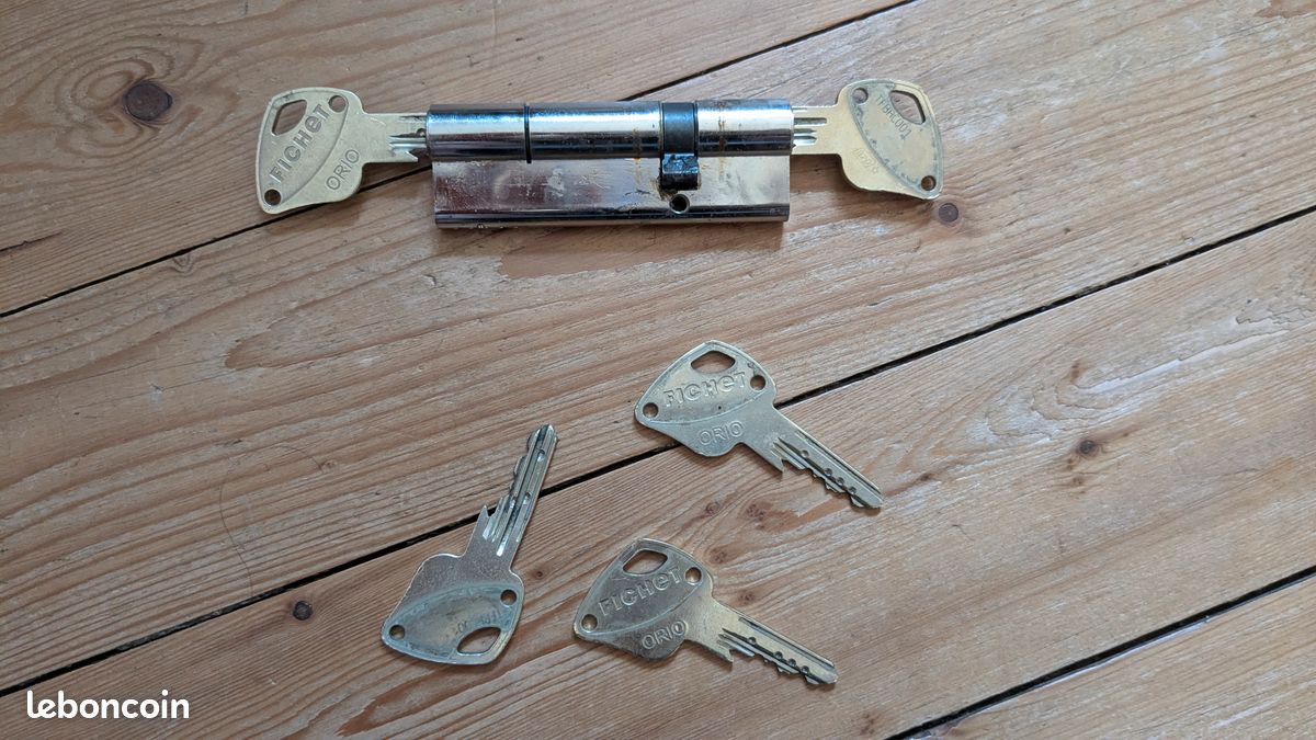 Serrure cylindre Fichet modèle Orio + 5 clés (image 2)
