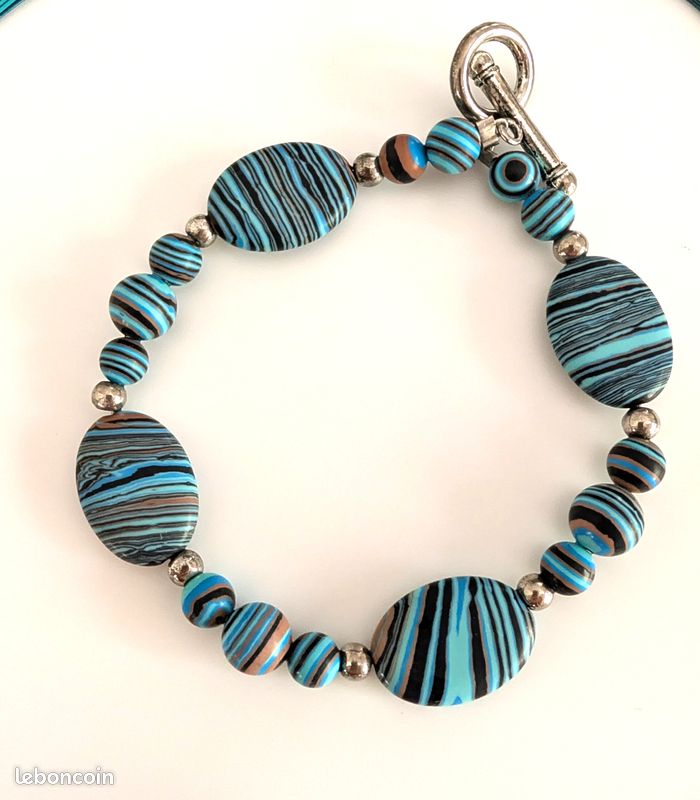 Bracelet turquoise et argent neuf (image 1)