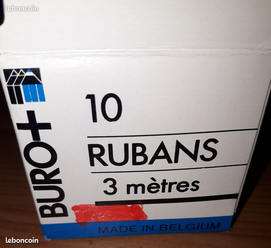 Ruban pour dymo 12mm rouge (image 2)