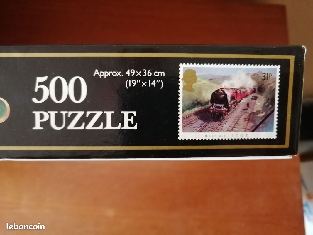 2 puzzles de 500 pièces - Timbres anglais locomotives - Flying Scotsman / Royal Scot (image 5)