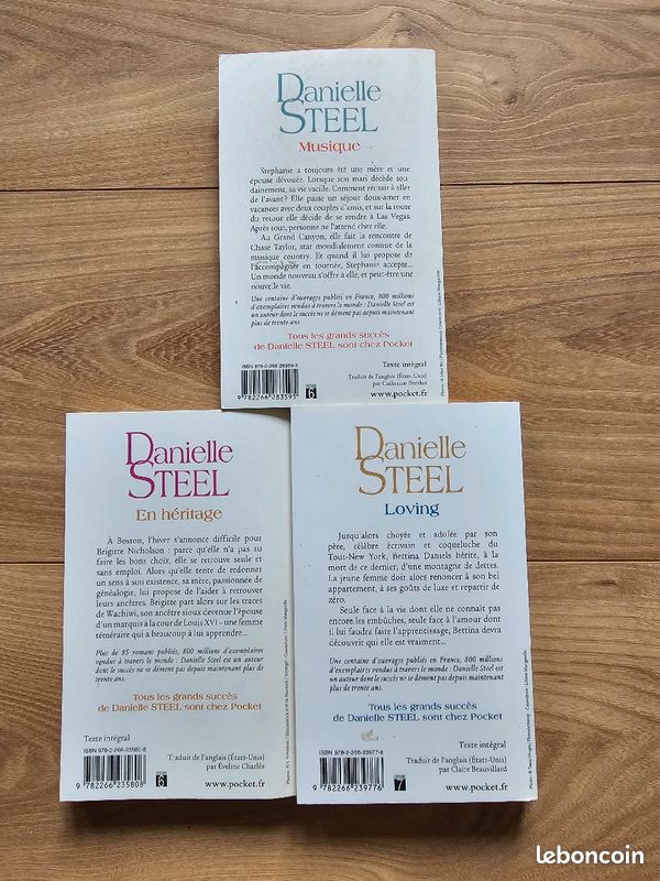 Lot de 3 livres Danielle Steel (image 2)