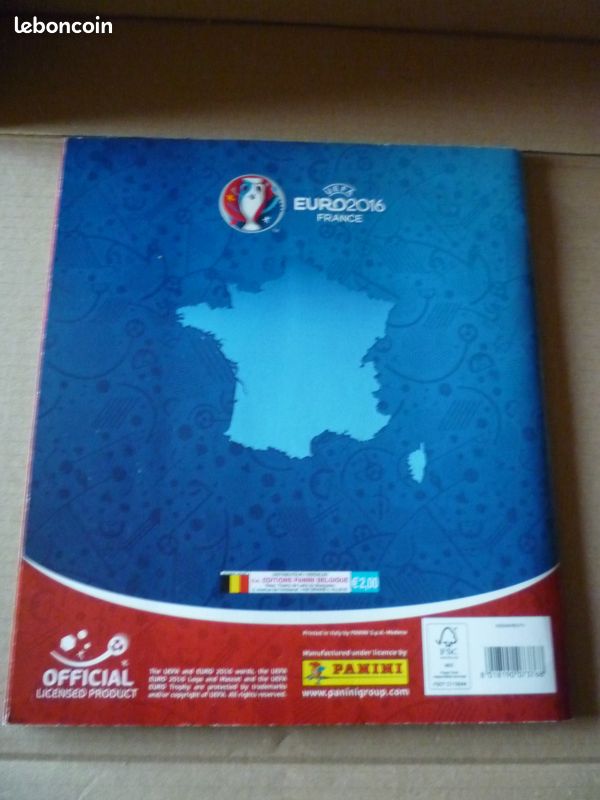album incomplet panini football france euro 2016 possède