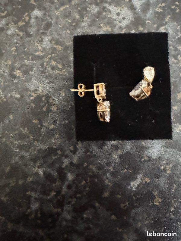 Paire Boucles d'oreille or 375/1000 , 9 carats (image 2)