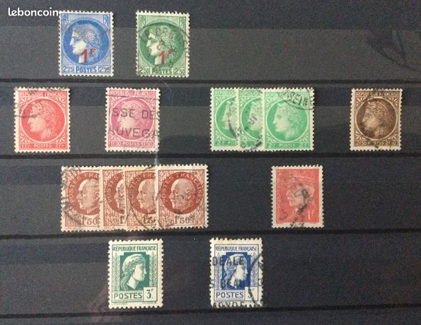 Timbres français oblitérés d'avant 1900 en lot