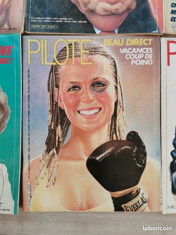 Lot 7 magazines Pilote vintage 80s (image 7)