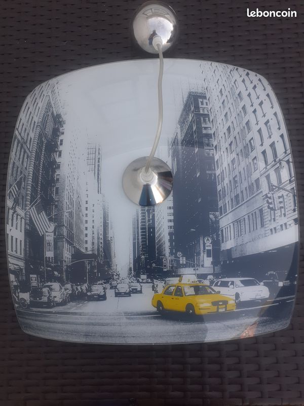 Lustre en verre New York (suspension) (image 6)