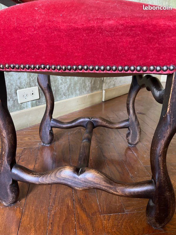 Chaise Louis XIII Os de mouton (image 4)