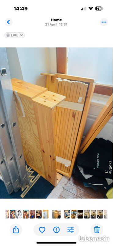 Lit enfant en bois (image 2)