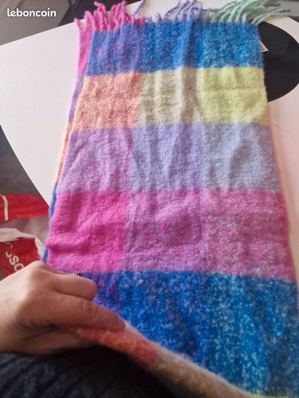 Poncho-écharpe Multicolore Pimkie En Coton - Femme - Neuf Sans étiquette