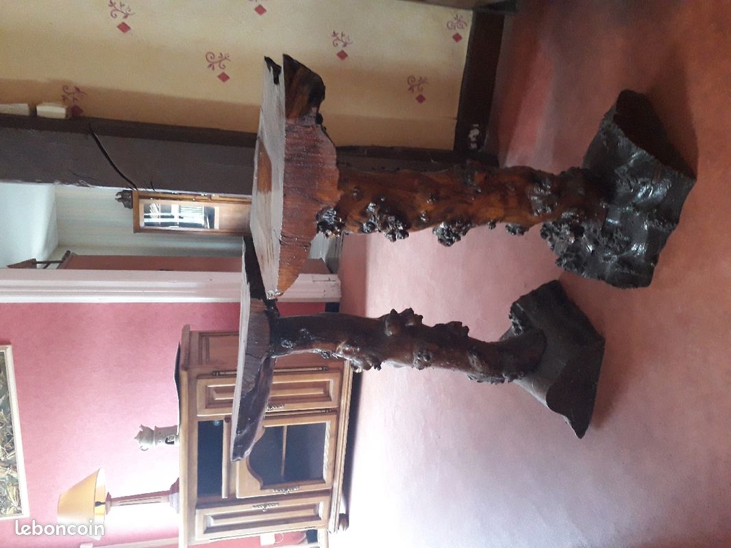 2 sellettes sculptées dans le bois (image 1)