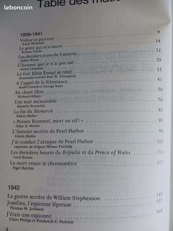 Lot 2 livres : Missions dangereuses et services secrets ( 1+2 ). Agents, espions et soldats durant la seconde guerre mondiale (image 5)