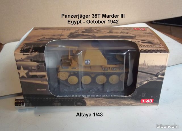 Modèle Réduit 1:43 Jagdtiger (Tigre Chasseur De Chars) Altaya - Matériau Mixte Plastique/métal