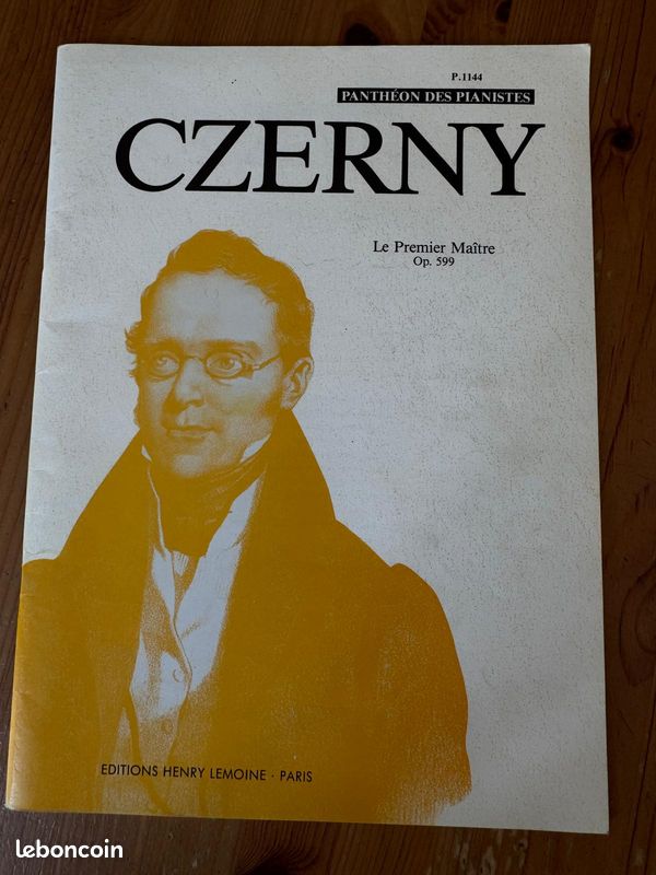 Partition piano – Czerny – Le Premier Maître Op. 599 – Éditions Henry Lemoine Paris (image 1)