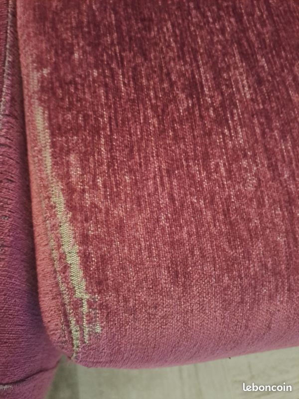 Très beau canapé Fushia/Argent (image 6)