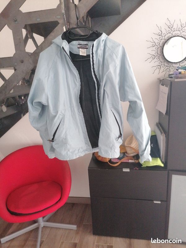 Kway gris-bleu tribord en 12 ans unisexe (image 4)