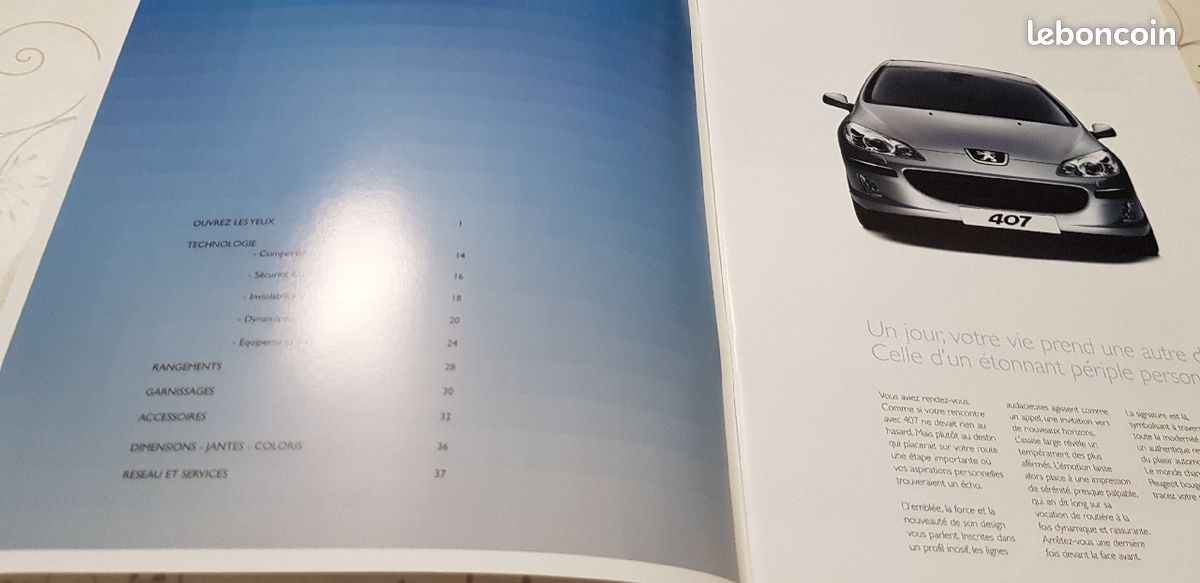 Catalogue brochure Peugeot 407 2005 (image 3)