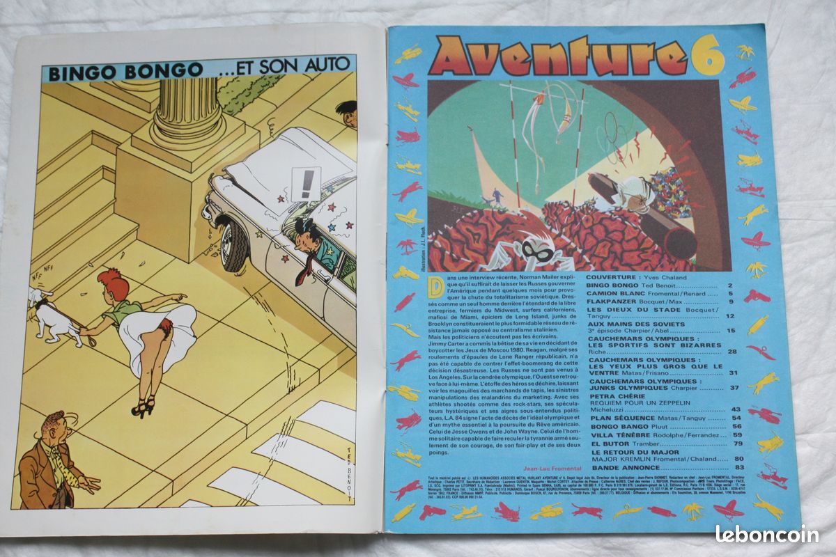 BD Métal Hurlant Aventure n°6 juillet 1984 (image 2)
