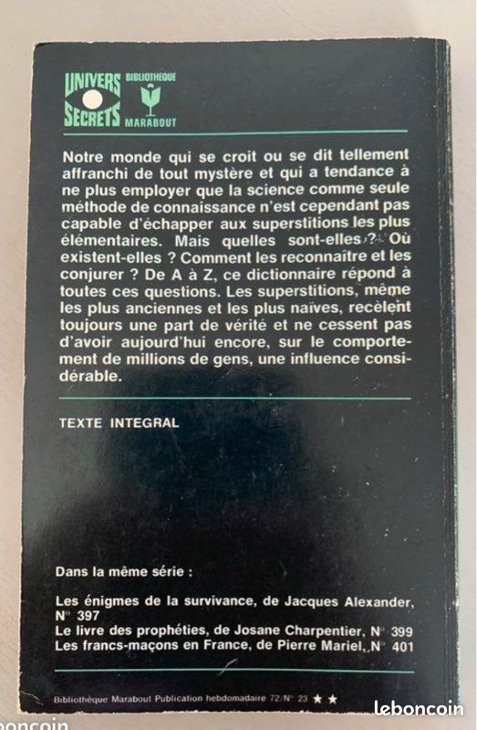 Le dictionnaire des superstitions (image 2)