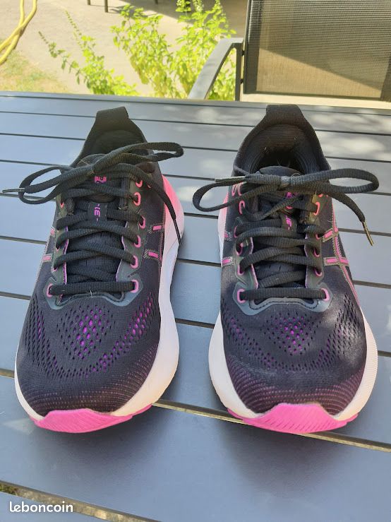Baskets pointure 38 : ASICS Gel-Kayano 30 Femme Noir Rose – Running – EXCELLENT ETAT (image 4)