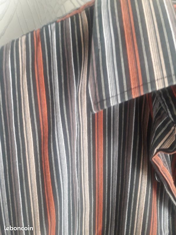 Chemise à rayures en coton (image 4)