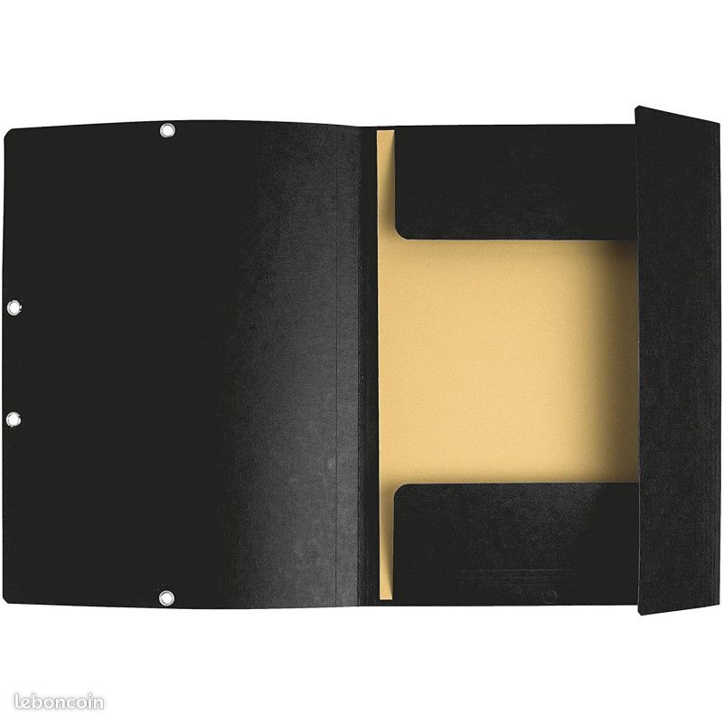Chemise 3 Rabats Noir - Exacompta (image 3)