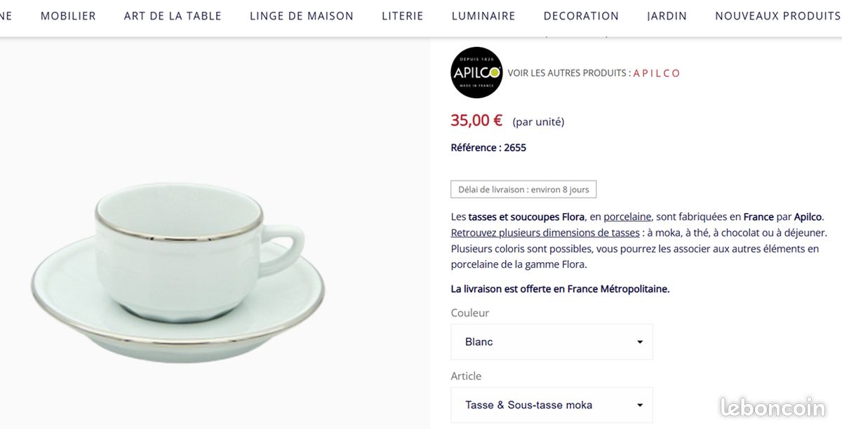 Tasses à moka APILCO (image 5)