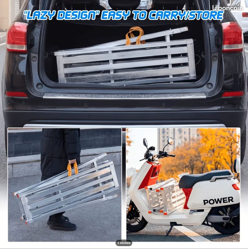 Marchepied pliant réglable 2m (hauteur réglable 90/152cm) - Tabouret de plateforme acier - portable robuste, établi stable antidérapant, (capacité de charge 362Kg) - Neuf – Livraison en 6 jours ⭐ ⭐ ⭐ (image 4)