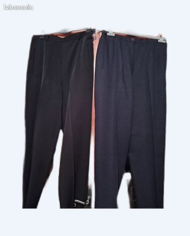 Pantalon Noir Femme Armand Thierry Taille 46 - Excellent État