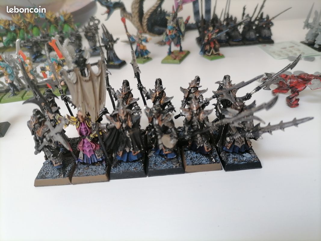 WARHAMMER FANTASY ANNÉES 1990 elfes noirs armée modèles classiques EUR 32,56 - FR