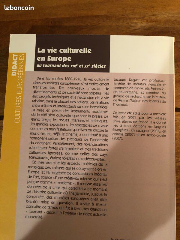 La vie culturelle en Europe de Jacques Dugast (image 2)