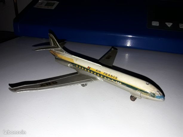 Dinky Toys France - Avion Caravelle SE 210 Air France - Réf 60 F - Échelle 1/43
