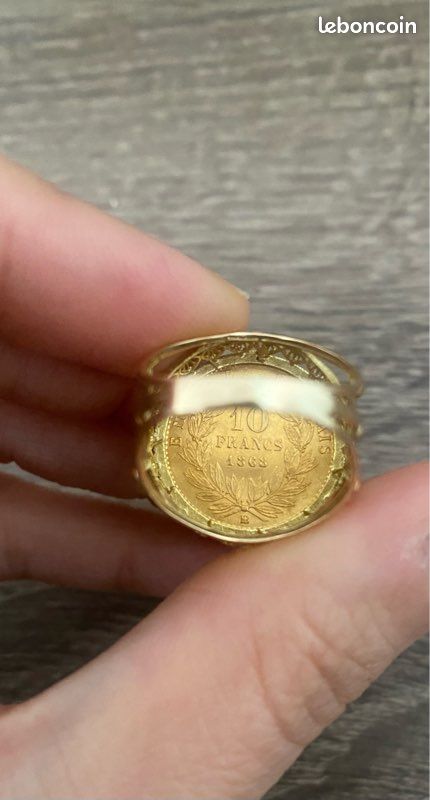 Bague en or louis 10 francs (image 3)
