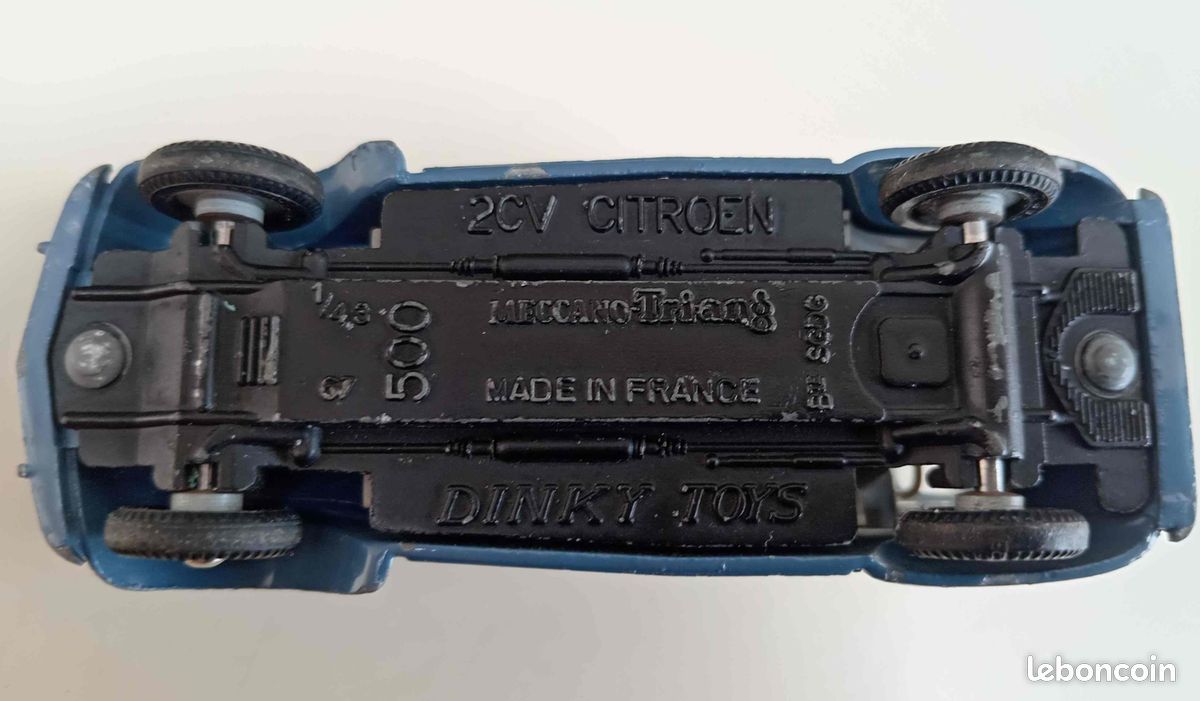 Dinky Toys 535 24T – Citroën 2CV 1949/60 – Bleu Pétrole 1/43 – Atlas