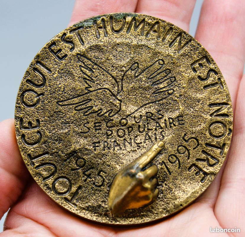 Médaille Bronze Fédération Française De Pétanque 1945-1995 - XIXème Siècle - Collection
