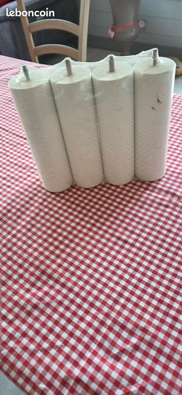 4 pieds de lit en bois blanc (image 3)