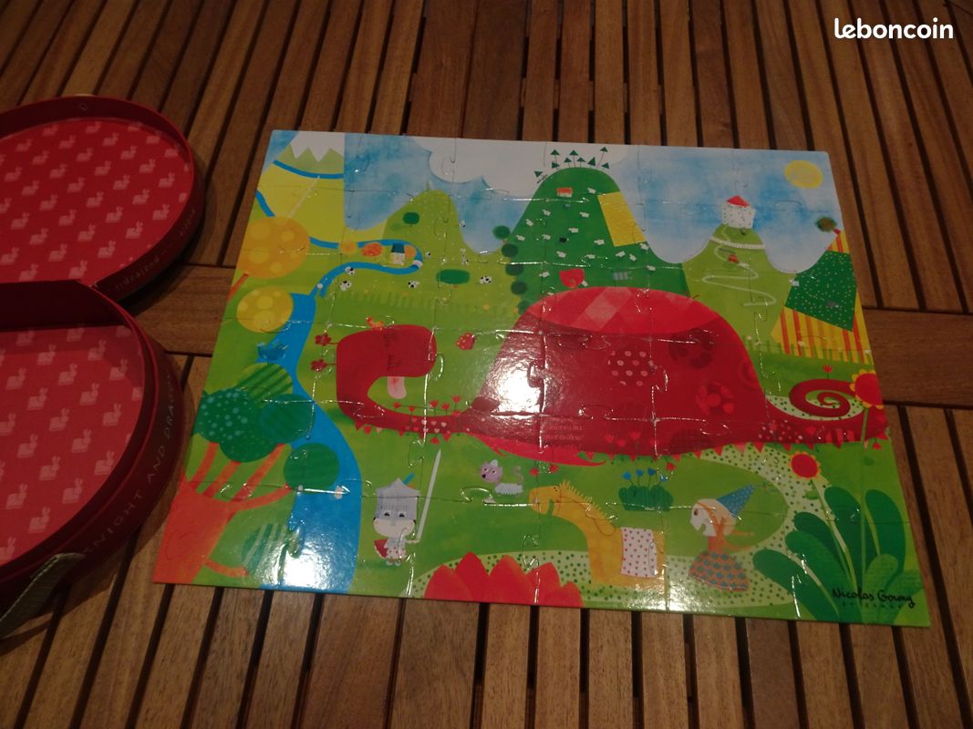 Puzzle "Chevalier et dragon" JANOD (image 5)