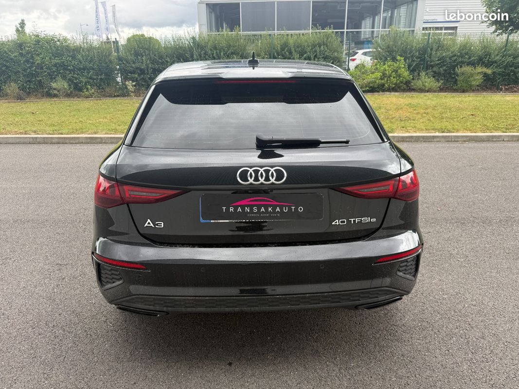 AUDI A3 SPORTBACK 40 TFSIe 204 Plug In Hybrid S tronic 6 S Line - Régulateur / Caméra de Recul / Révision OK / CT O (image 4)